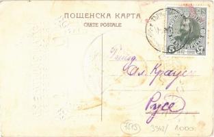 Ferdinand I, Tsar of Bulgaria. Emb. silver litho (tiny tear)