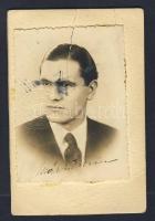 1936 M. Kir. Folyam és Tengerhajózási Rt. fényképes igazolójegy