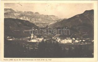 1914 Arabba (Südtirol), an der Dolomitenstrasse mit Boe / general view, mountains. Johann Bernardi