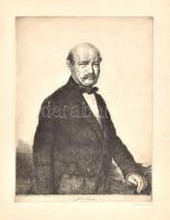 Boldizsár István (1897-1984): Semmelweis. Rézkarc, papír, jelzett. 45x34 cm