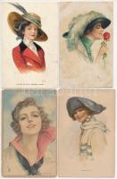 13 db RÉGI amerikai motívum képeslap: hölgyek / 13 pre-1945 American motive postcards: lady (Earl Christy, Clarence Underwood, Archie Gunn)