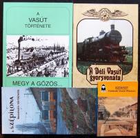4 db vasúti és BKV-s ismertető kiadvány