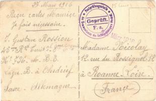 1916 Kriegsgefangenen-Lager Ohrdruf. Inneres einer Baracke, Inneres einer Lazarett-Baracke / WWI Ger...