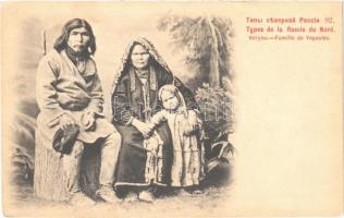 Types de la Russie du Nord. 82. Familie de Vogoules / Far North (Russian) folklore, Vogul (Mansi) family. Phototypie Scherer, Nabholz & Co. (EK)