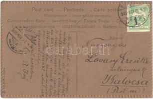 1906 Nous portons bonheur / French necklace style Emb. litho greeting card