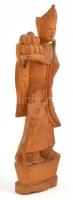 Keleti faragott fa szobor. 25 cm