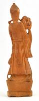 Keleti faragott fa szobor. 25 cm