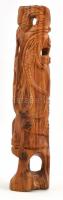 Istennő, keleti faragott keményfa szobor 28 cm