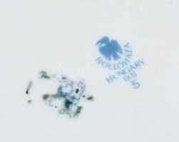 Hollóházi Szász Endre által tervezett porcelán cukordoboz. Matricás, jelzett, hibátlan m: 9 cm, d: 9...