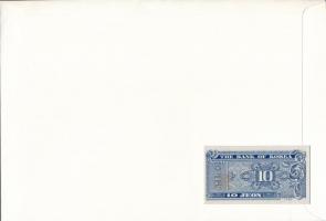Dél-Korea 1962. 10J felbélyegzett borítékban, bélyegzéssel T:I 
South Korea 1962. 10 Jeon in envelo...
