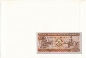 Mozambik 1983. 50M felbélyegzett borítékban, bélyegzéssel T:I 
Mozambique 1983. 50 Meticais in enve...
