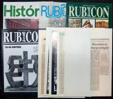 1989-1995 4 db történelmi folyóirat + sok újságkivágás az 1956-os forradalomról