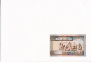 Kuvait 1968. 1/4D borítékban, alkalmi bélyeggel és bélyegzéssel T:I 
Kuwait 1968. 1/4 Dinar in enve...