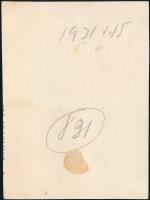 1931 Kinszki Imre (1901-1945) budapesti fotóművész hagyatékából, a szerző által datált vintage fotó ...