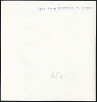 cca 1934 Kinszki Imre (1901-1945) budapesti fotóművész hagyatékából, pecséttel jelzett vintage fotóm...