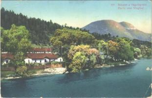 1914 Vágvölgy, Povazie; Részlet a Vágvölgyből / Partie vom Waagtal / Váh Valley, riverside (EK)