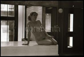 Különböző időpontokban, eltérő helyszíneken és több fotómodell közreműködésével készült 13 db NEGATÍV felvétel, szolidan erotikus hölgyekről, 24x36 mm