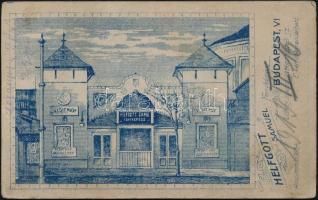 1919 Budapest, Helfgott Sámuel fényképész városligeti műtermében készült, keményhátú vintage fotó, v...