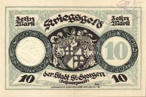 Német Birodalom/Császárság/St.Georgen 1918.11.1. 5M, 10M hivatalos érvénytelenítéssel T:II