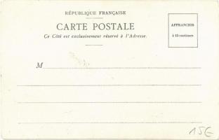 La Poste en Hongrie / The Post Office in Hungary. Magyar Kir. Posta. French edition, flag, Hungarian...