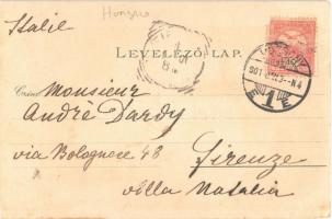 1901 Csárdás. Magyar folklór művészlap / Hungarian folklore, traditional dance. Kuenstlerpostkarte N...