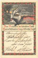 1901 Den Brüdern im bedrohten Land: Warmfühlendes Herz, Hilfreiche Hand! Druck Senefelder. Verlag des Vereines Südmark litho
