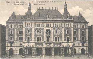 Budapest VI. Drechsler-palota, első emeletén a Verein der Reichsdeutschen klubszobájával. Andrássy út 25. / Klubräume des Vereins der Reichsdeutschen