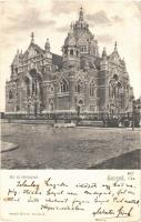 1903 Szeged, az új zsinagóga. Divald Károly kiadása (EB)