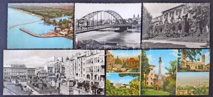 Több mint 430 db modern magyar városképes lap sok színessel, szép tétel
