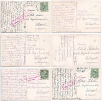 10 darabos képeslap sorozat: Első világháborús magyar katonai és vallásos művészlapok / WWI Hungaria...