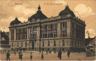 1917 Beograd, Belgrád, Belgrade; D. Z. Gouvernement / government palace (EK)