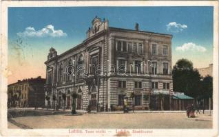 1916 Lublin, Teatr wielki / Stadttheater / theatre, shop (EB)