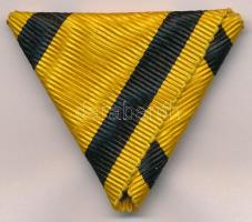~1890. Katonai Legénységi Szolgálati Jel eredeti mellszalagja jó állapotban Hungary ~1890. Military Service Medal original ribbon in good condition NMK 150.