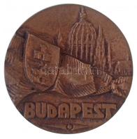 ~1980. "Budapest" Br emlékérem (60mm) T:1