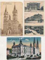 Temesvár 6 db régi képeslap, vegyes minőség