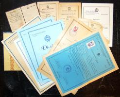 cca 1940-1960 15 db klf érdekes katonai irat