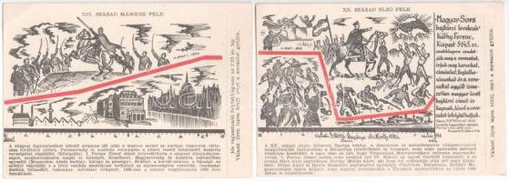 A Magyar Sors - bajtársi levelezés I. sz. (hadtörténeti) sorozata. Szerk. Kuthy Ferenc. 22 darabos k...