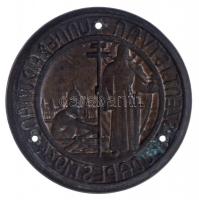 1934. "Szent István Ünnep a Dunán - Budapest" fém lemezérem, három lyukkal a rögzítéshez (...