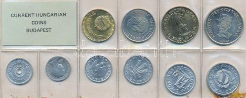 1988. 2f-20Ft (10xklf) érmés forgalmi sor fóliatokban T:1 fólián szennyeződés Adamo FO21