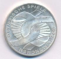 NSZK 1972G 10M Ag "Olimpia-München / Csomó" T:1- FRG 1972G 10 Mark Ag "Olymics Munich / Knot" C:AU Krause KM# 131