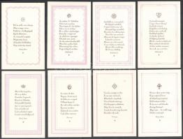 40 levelezőlap magyar költők műveiből kiszemelt idézetekkel saját tokban. Nyomtatta és kiadja Kner I...