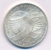 NSZK 1972F 10M Ag "Olimpia-München / Csomó" T:1- FRG 1972F 10 Mark Ag "Olymics Munich / Knot" C:AU Krause KM# 131