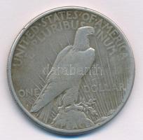 Amerikai Egyesült Államok 1923. 1$ Ag Béke T:2- patina, ph.  USA 1923. One Dollar Ag Peace C:VF edge error, patina Krause KM#150