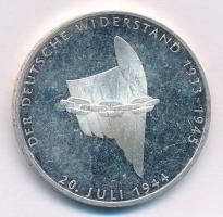 Németország 1994A 10M Ag "Német Ellenállás" T:1- (PP) felületi karc Germany 1994A 10 Mark Ag "German Resistance" C:AU (PP) slightly scratched Krause KM#182