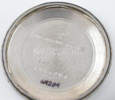 cca 1960 IWC automata karóra 854 cal. Fém tokos, jelzett, eredeti felhúzókoronával, bőr szíjjal, műk...