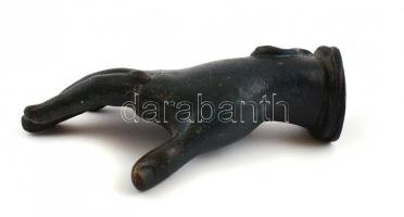 Bronz kéz, könyvjelzőként is funkcionál, h: 8,5 cm