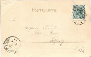 1900 Budapest VI. M. kir. Opera. Világosság felé tartandó lap / Gegen das Licht zu halten / Kunstans...