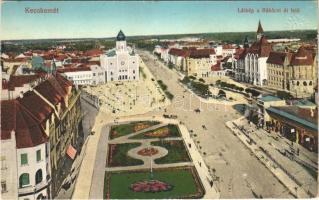 1915 Kecskemét, látkép a Rákóczi út felé, zsinagóga. Vasúti Levelezőlapárusítás 47. sz. - 1915. (Rb)