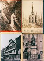 cca 1890 13 db keményhátú városképes fotó