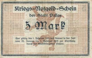 Német Birodalom/Császárság/Pasau 1918.10. 5M T:III